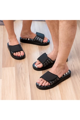 Pantufas de acupressão Preto - S