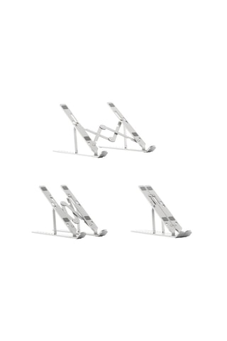 Support pliable pour ordinateur portable - 
Gris