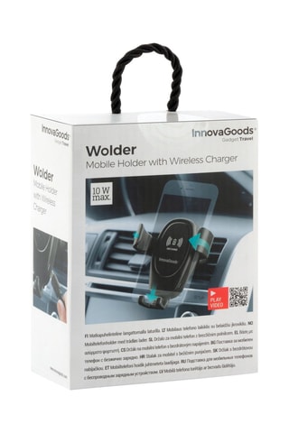 Support de voiture avec chargeur à induction intégré - Noir