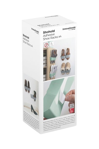 Organisateur de chaussures amovible - Gris et vert