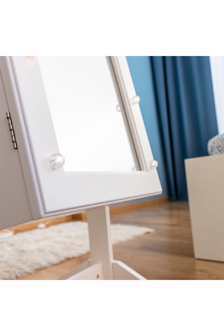 Armoire à bijoux LED - Blanc