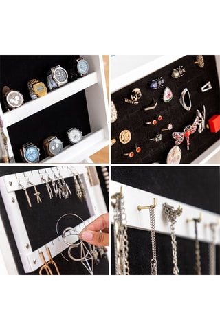 Armoire à bijoux LED - Blanc