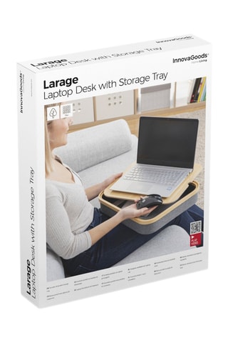 Table d'ordinateur portable avec plateau de rangement