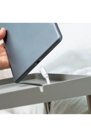 Table de chevet multifonctionnelle - Gris