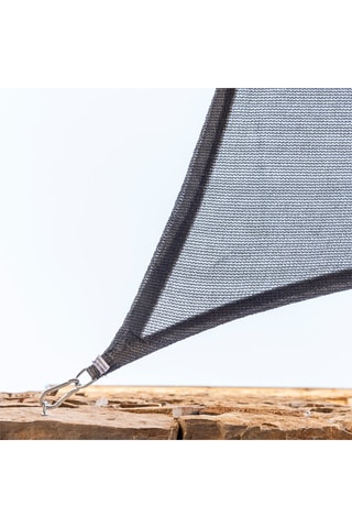 Auvent à voile rectangulaire - 3 x 4 m - Gris