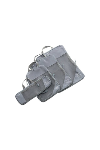 4 sacs de rangement à compression pour valise - 31 x 40,5 x 10 / 25,5 x 36,5 x 9 / 22 x 31,5 x 9 / 33,5 x 12,5 x 8 cm