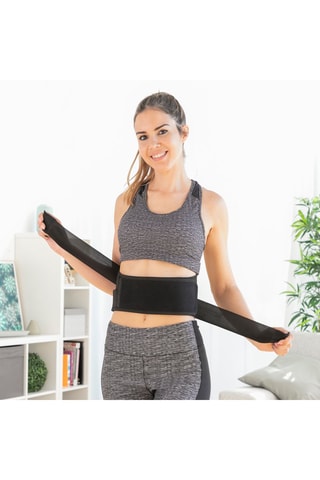 Ceinture correctrice de posture thermique - Noir
