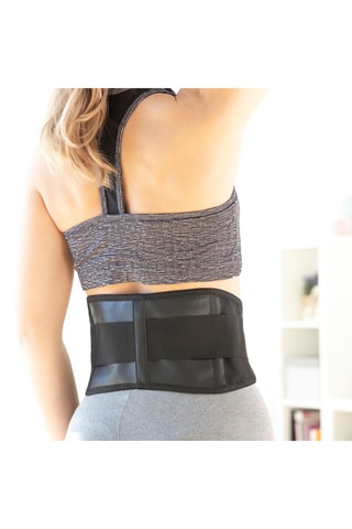 Ceinture correctrice de posture thermique - Noir