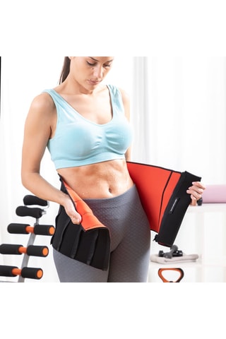 Ceinture de Sauna Sportive - Noir et rouge