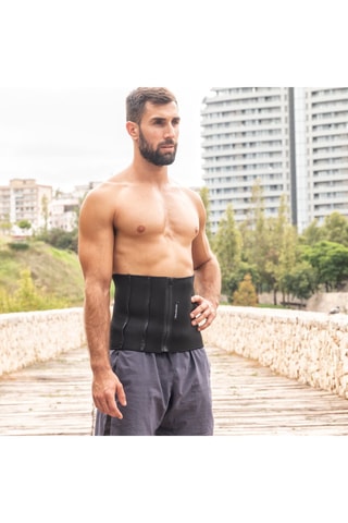 Ceinture de Sauna Sportive - Noir et rouge