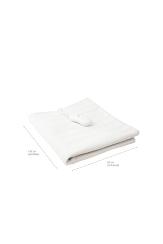 Aquecedor de cama elétrico individual - Branco - 80 x 150 cm