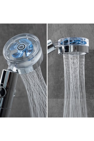 Eco-douche avec une hélice à pression et un filtre purificateur