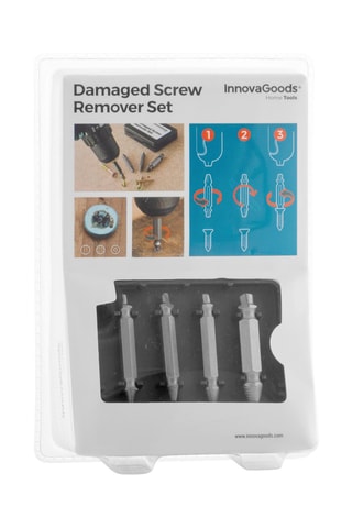 Coffret pour retirer les vis endommagées - Noir et gris