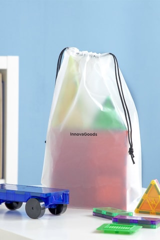 Ensemble de construction magnétique 3D - 57 pièces - Dès 3 ans