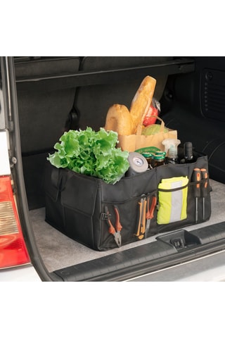 Organisateur de coffre de voiture pliable - Noir