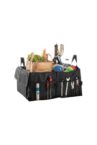 Organisateur de coffre de voiture pliable - Noir