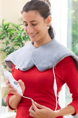 Coussin chauffant cou et épaules - Gris - 60 × 45 cm