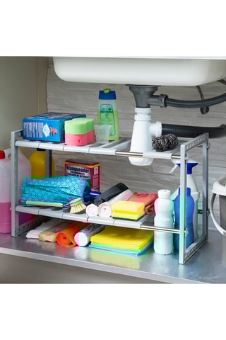 Etagère d'évier extensible