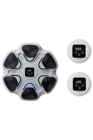 Machine de boxe musicale rechargeable Beatfist - Gris et noir