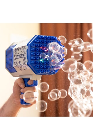 Pistolet à bulles géant rechargeable avec LED