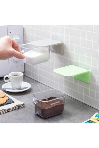 2 boites de stockage adhésives - 420 ml