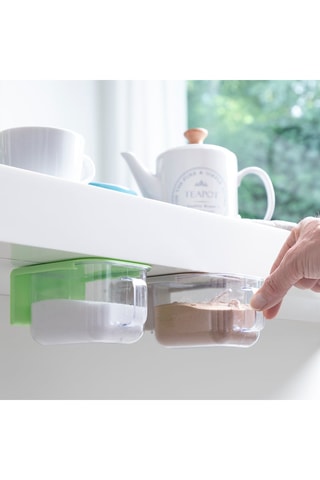 2 boites de stockage adhésives - 420 ml