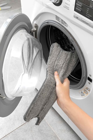 Serpillière microfibre à essorage automatique - Jaune et gris