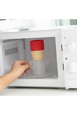 Nettoyeur à micro-ondes - Blanc et rouge