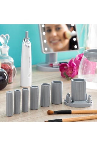 Nettoyeur pinceaux maquillage - Blanc