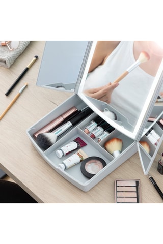 Miroir LED 3-en-1 - Gris