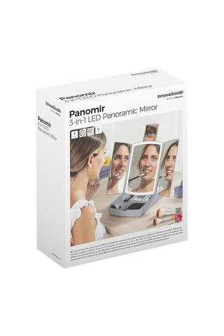 Miroir LED 3-en-1 - Gris