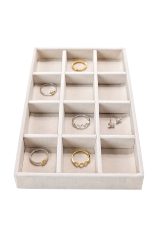 Velours Sieradenplateau - 21 x 12,5 x 2,5 cm - Somm