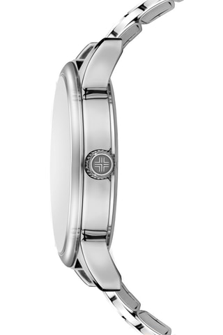 Stalen Quartz Horloge Zilverkleurig