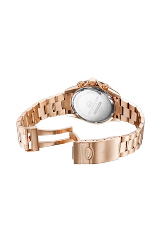 Stalen Quartz Horloge Grandmont - Tachymeter en Chronograaf - Roségoudkleurig