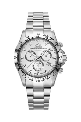 Stalen Quartz Horloge – Tachymeter en Chronograaf Zilverkleurig