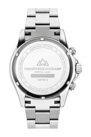 Stalen Quartz Horloge – Tachymeter en Chronograaf Zilverkleurig