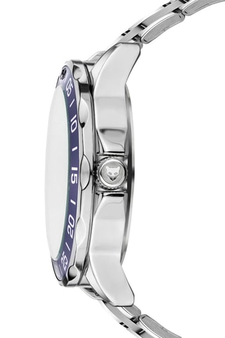 Stalen Quartz Horloge Barcelona - Zilverkleurig en Zwart