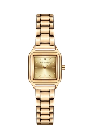 Stalen Quartz Horloge Goudkleurig   - Emily Westwood