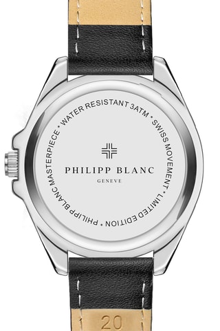 Set Doublé Zilver Ion en Leren Quartz Horloge en Leren Horlogeband Olympe