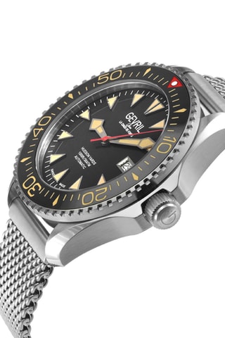 Automatisch Stalen Horloge  Zilverkleurig en Zwart