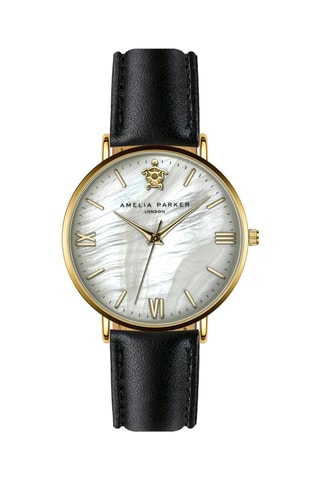 Montre à quartz en cuir et nacre Pearl of the Sea