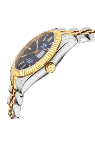 Automatisch Stalen Horloge Sellita SW200 West Village - Zilverkleurig en Goudkleurig