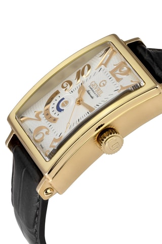 Automatisch Leren Horloge Avenue of Americas - Zwart en goudkleurig