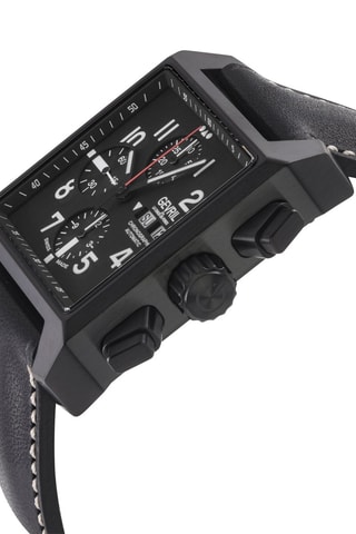 Automatisch Leren Horloge Herald - Chronograaf - Zwart en Bruin