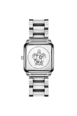 Stalen Quartz Horloge Night Voyage- Zilverkleurig