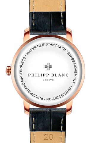 Leren Quartz Horloge Zwart en Roségoudkleurig