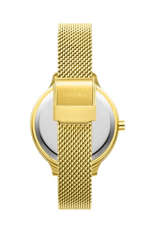 Montre à quartz en acier - Doré 