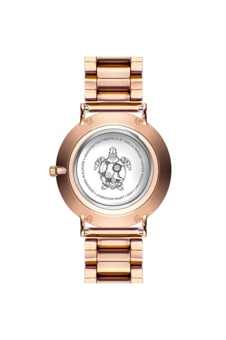 Stalen Quartz Horloge Roségoudkleurig