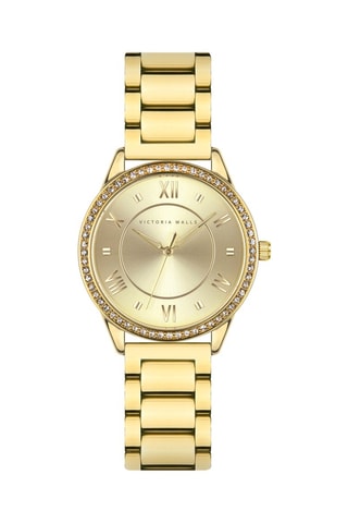 Stalen Quartz Horloge - Goudkleurig - Victoria Walls 