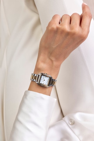 Quartz Horloge van Staal - Zilverkleurig en Goudkleurig - Victoria Walls